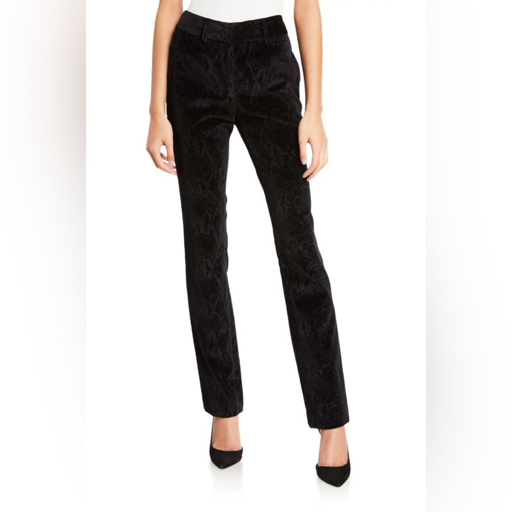 Frame Perfect Velvet Snake Print Trousers Pants Size 8 NWT - Picture 4 of 8